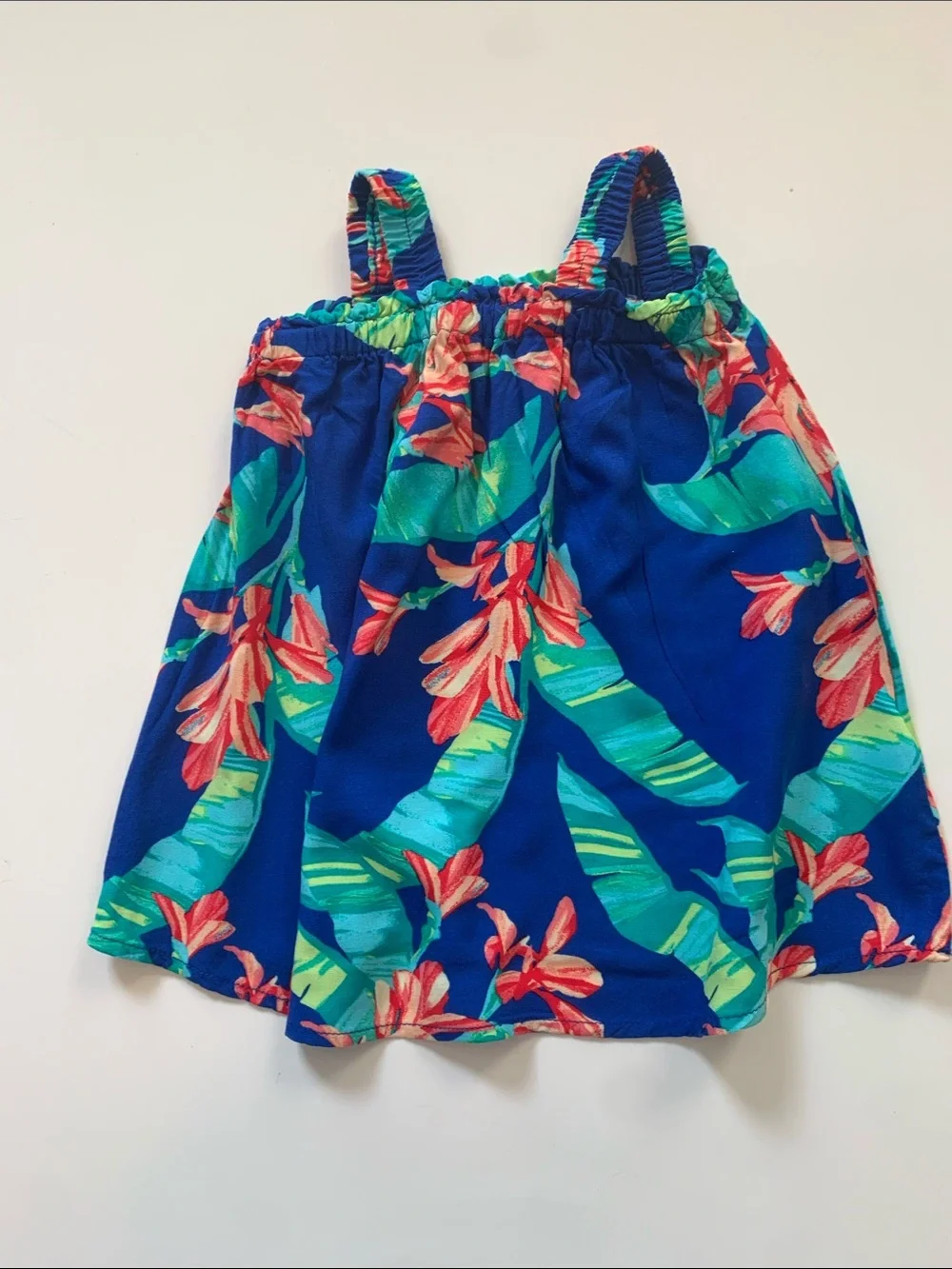 The Children's Place Teal and Blue Floral Baby Sundress Size 9-12M
